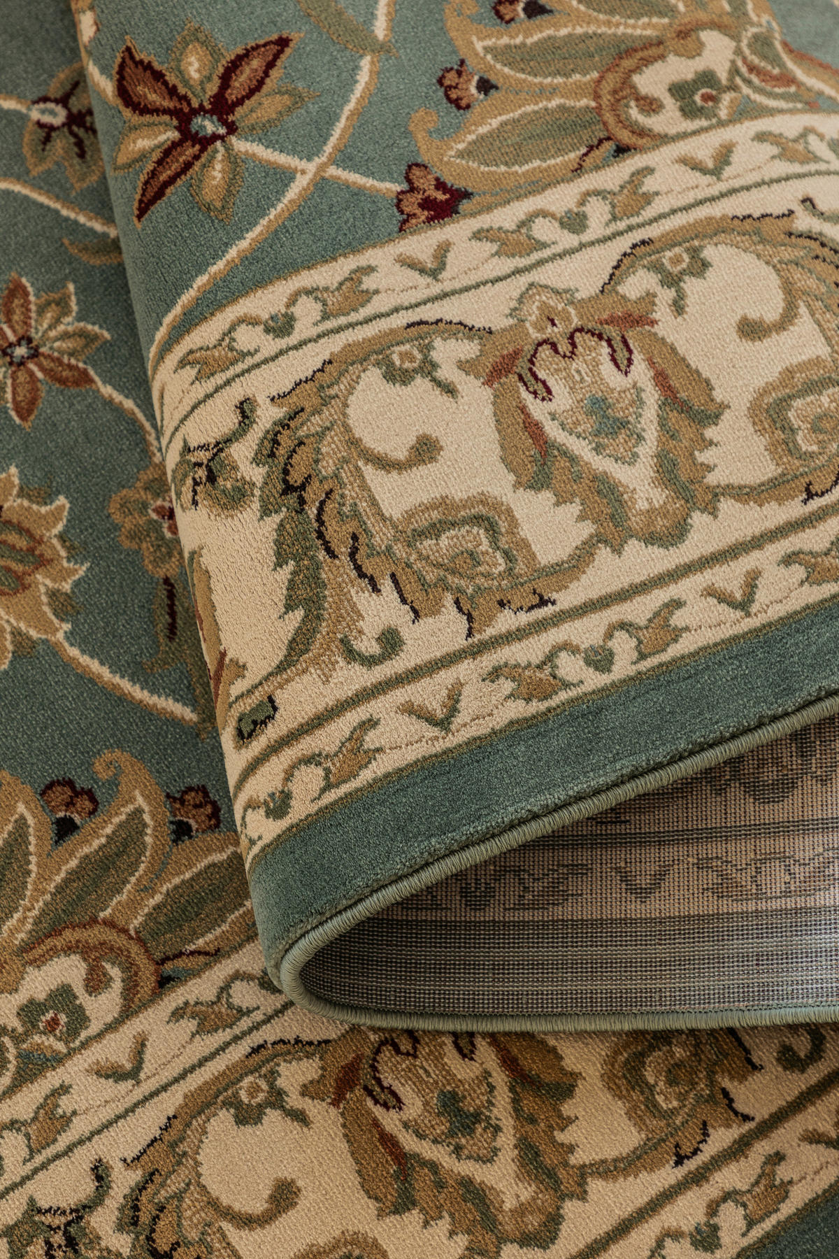 VINTAGE-TEPPICH 200/280 cm Herat Creme, Mintgrün  - Creme/Mintgrün, Basics, Kunststoff/Textil (200/280cm)