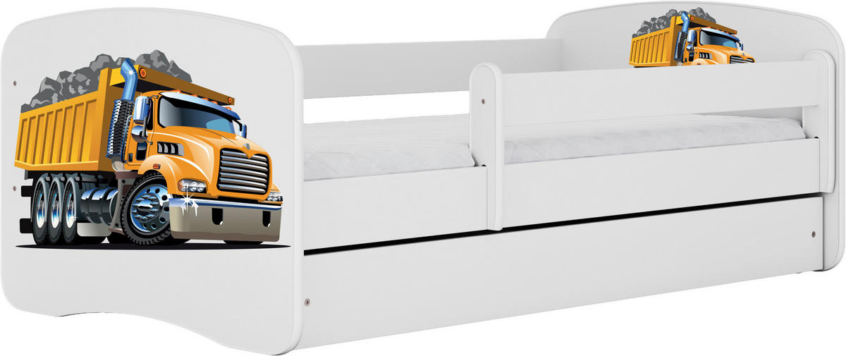 KINDER-/JUNIORBETT - Birkefarben/Weiß, MODERN, Holz/Holzwerkstoff (80/160cm) - MID.YOU