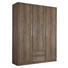 DREHTÜRENSCHRANK in Hellbraun - Hellbraun/Eichefarben, Design, Holzwerkstoff/Kunststoff (136/197/54cm) - Carryhome DREHTÜRENSCHRANK in Hellbraun - Hellbraun/Eichefarben, Design, Holzwerkstoff/Kunststoff (136/197/54cm) - Carryhome