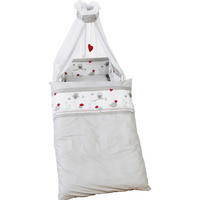 GITTERBETTSET - Weiß/Grau, Basics, Textil - Roba