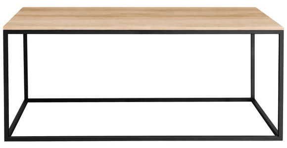 COUCHTISCH in Holz 100/60/41,5 cm - Buchefarben/Schwarz, Design, Holz/Metall (100/60/41,5cm) - Johann Jakob
