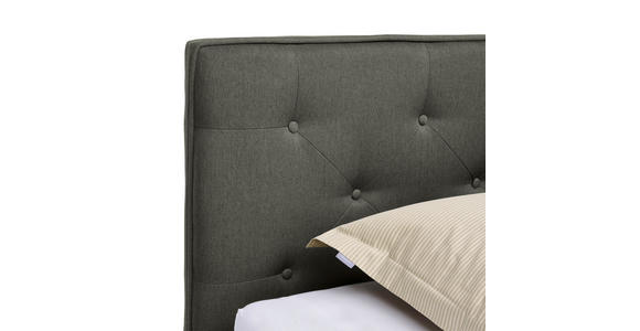 POLSTERBETT Lattenrost, Bettkasten Dunkelgrau 180/200 cm  - Dunkelgrau, MODERN, Holz/Textil (180/200cm) - Carryhome