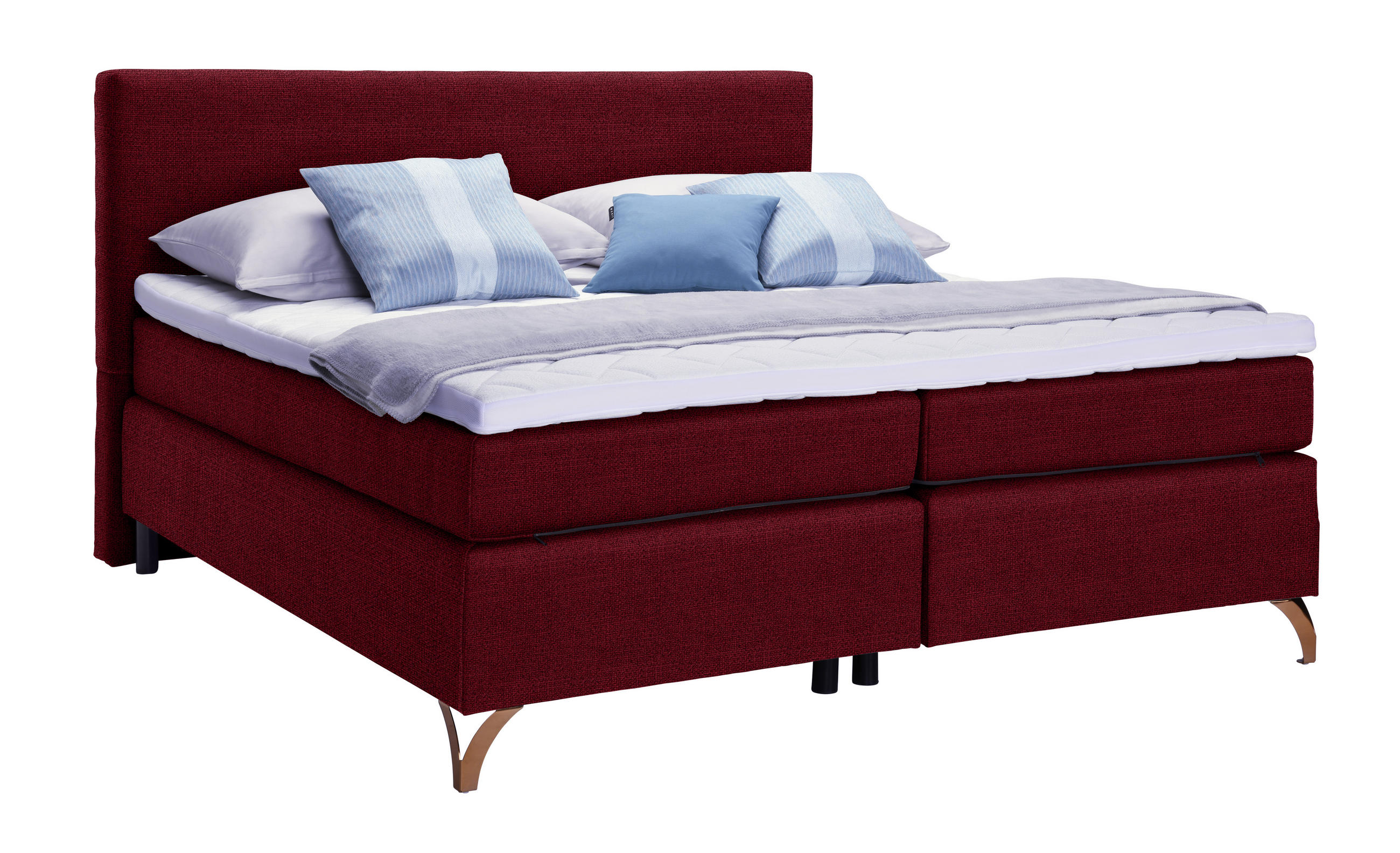 Boxspringbett 200/200 cm in Rot