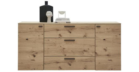 SIDEBOARD 195/91,3/41,2 cm - Eichefarben/Anthrazit, Design, Holz/Holzwerkstoff (195/91,3/41,2cm) - Dieter Knoll