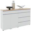 SIDEBOARD  in 180/102/41 cm  - Eichefarben/Silberfarben, Design, Holz/Holzwerkstoff (180/102/41cm) - Dieter Knoll
