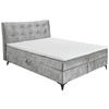 BOX-ÁGY 180/200 cm  szürke  - fekete/szürke, Modern, műanyag/faalapú anyag (180/200cm) - MID.YOU