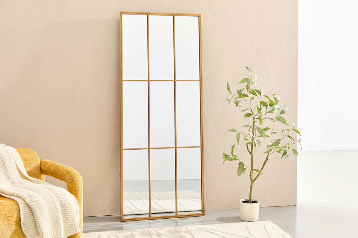 WANDSPIEGEL 70/170/2 cm    in rechteckig  - Goldfarben, Design, Glas/Holzwerkstoff (70/170/2cm) - Novel