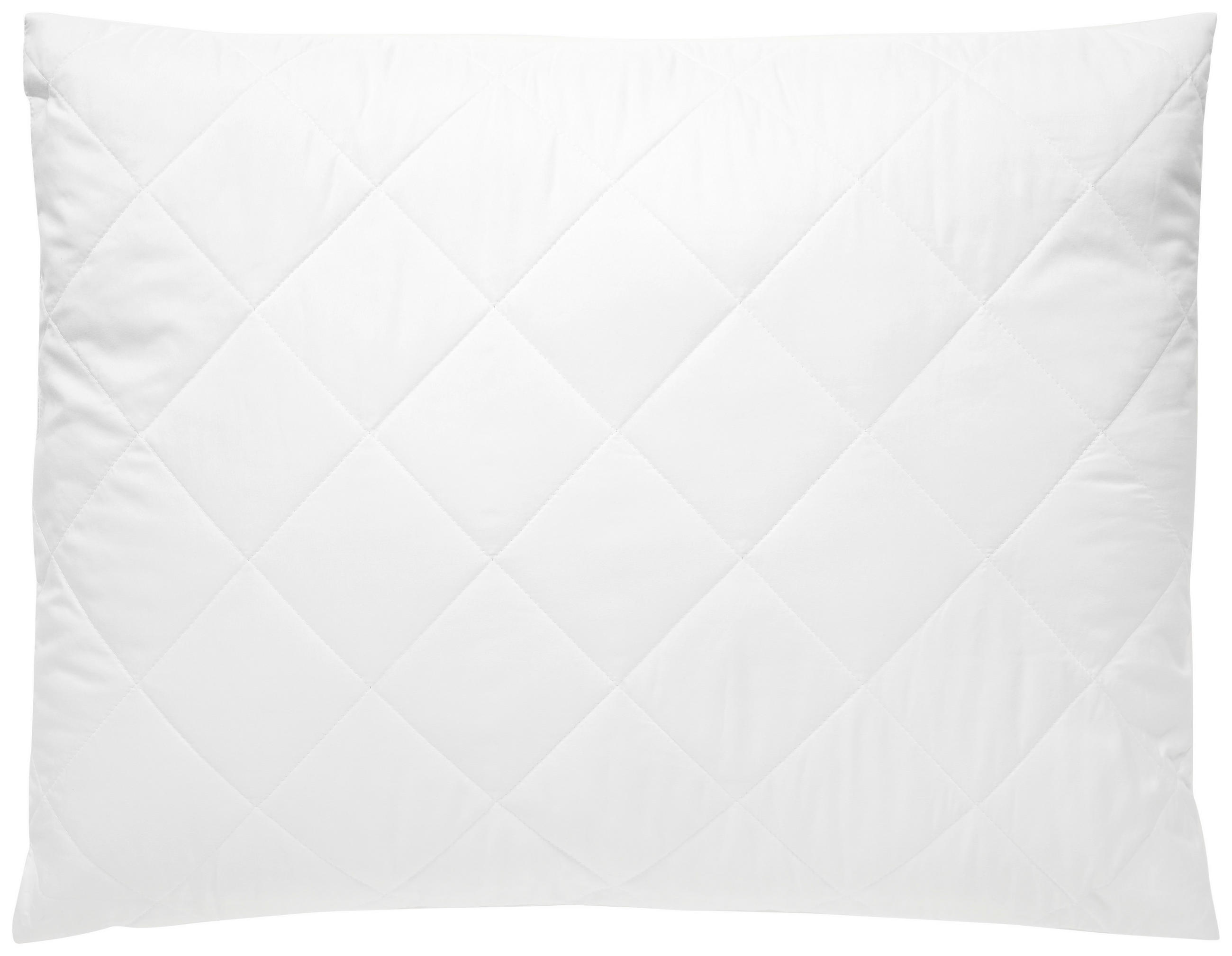 KOPFKISSEN 60/80 cm Hohlfaser, Schaumstoffflocken  - Weiß, Basics, Textil (60/80cm)