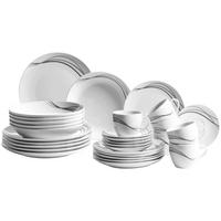 KOMBISERVICE TAJO 30-teilig  - Weiss, Basics, Keramik - Mäser