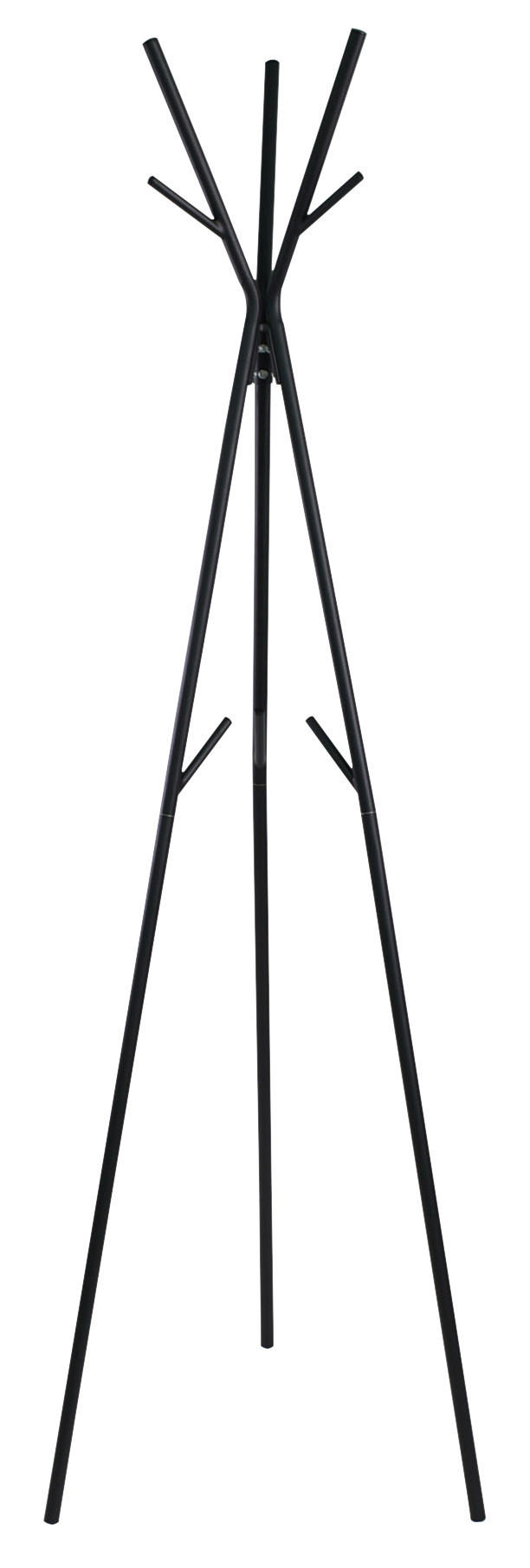 Stander Haine negru, 50/171/50 cm   - negru, Design, metal (50/171/50cm) - Carryhome