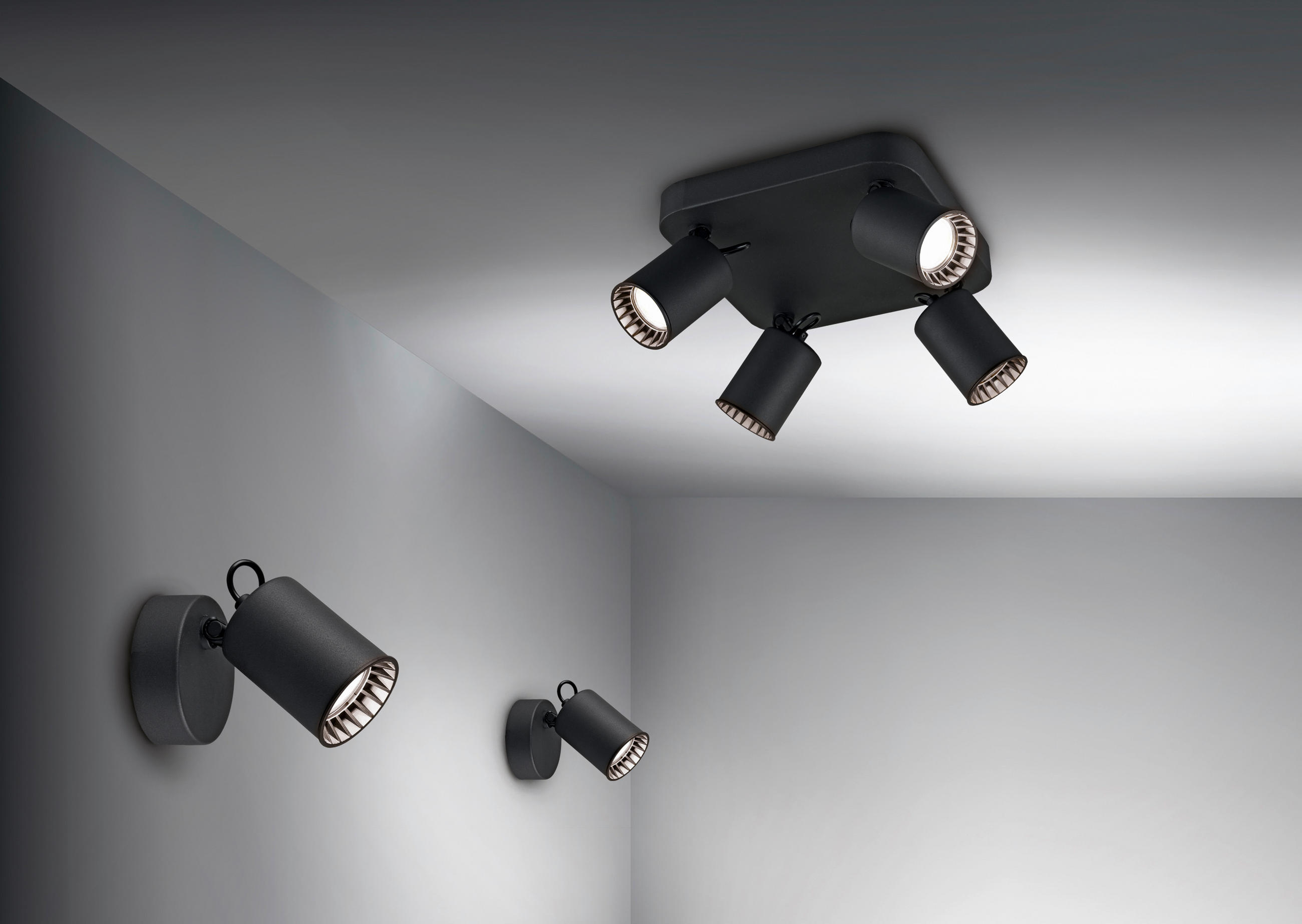 STRAHLER - Schwarz, Konventionell, Metall (9/15/10cm) - Trio Leuchten