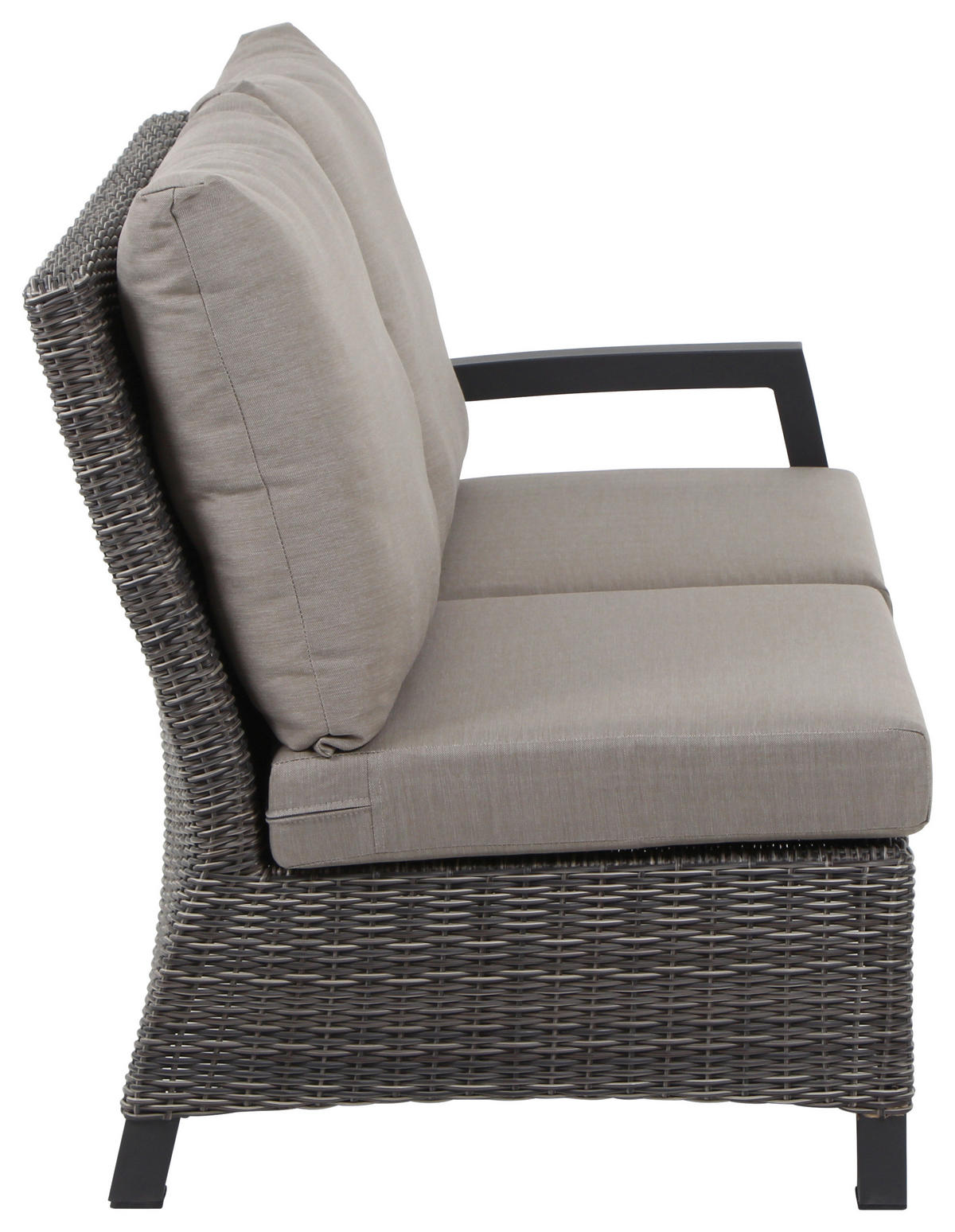 LOUNGEGARNITUR 4-teilig   219/88/219 cm  - Grau, Basics, Keramik/Kunststoff (219/88/219cm) - Siena Garden