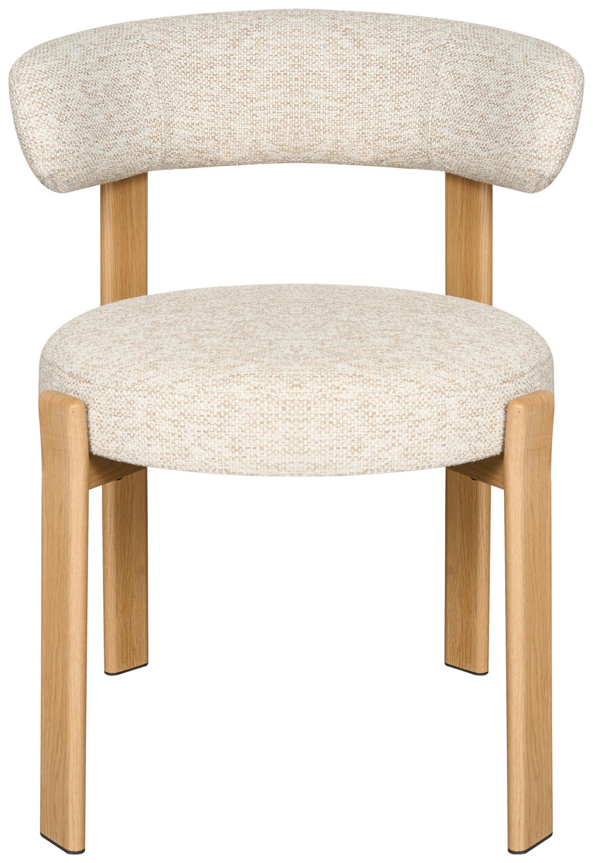 STUHL   Webstoff  Eichefarben, Beige  - Eichefarben/Beige, MODERN, Textil/Metall (55/75/56,5cm) - Livetastic