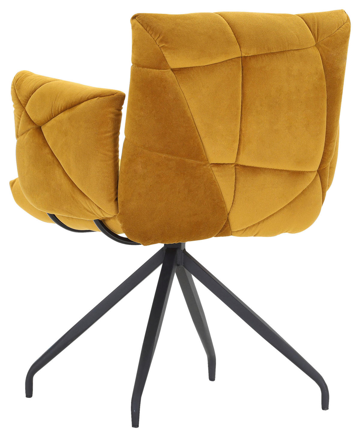 SCAUN CU BRAȚE in galben, negru  - galben/negru, Design, metal/textil (68/88/66cm) - Landscape