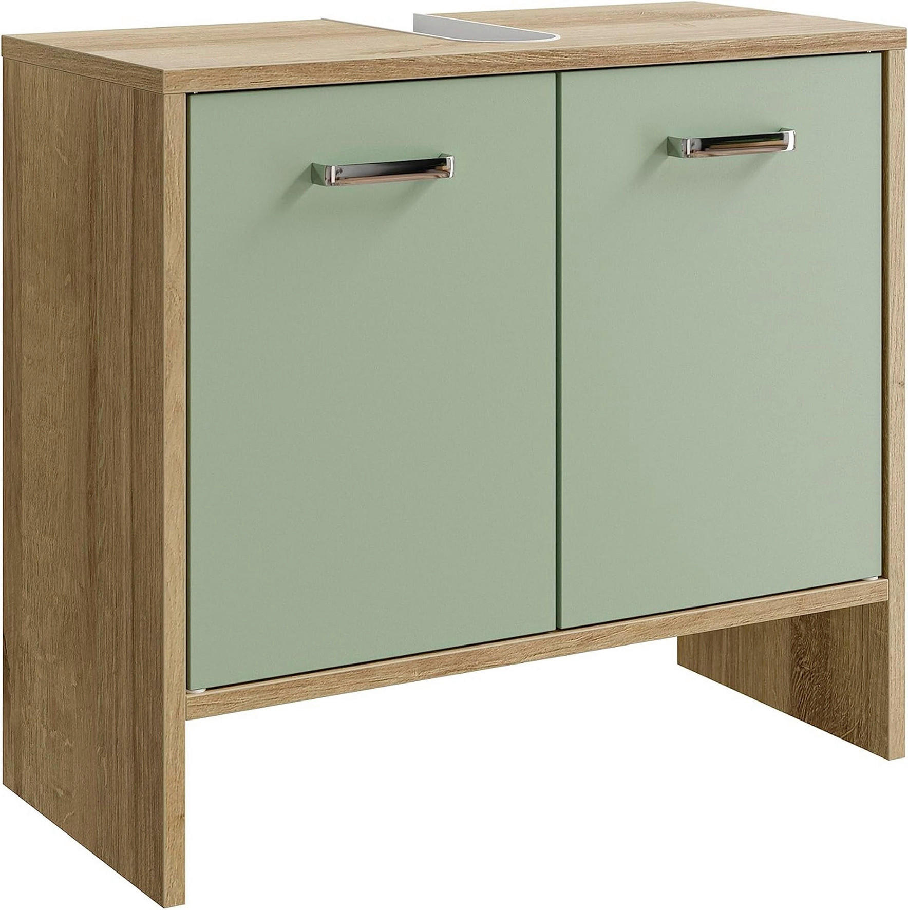 WASCHBECKENUNTERSCHRANK 60,6/54,3/28,4 cm  - Chromfarben/Eichefarben, Basics, Holzwerkstoff (60,6/54,3/28,4cm) - Pelipal