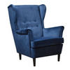 FOTELJA 83/100/98 cm , plava  - siva/crna, Moderno, drvo/tekstil (83/100/98cm) - Carryhome