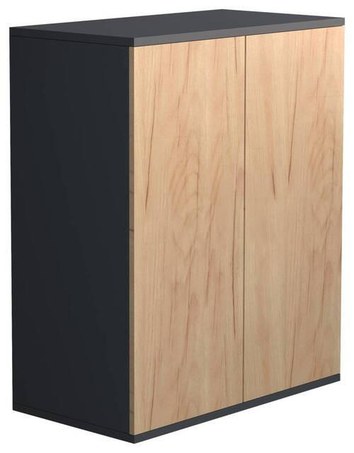 KOMMODE  in 60/73/32 cm  - Honigeiche/Anthrazit, MODERN, Holzwerkstoff/Kunststoff (60/73/32cm) - MID.YOU