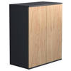 BYRÅ 60/73/32 cm  - honungsek/antracit, Modern, trämaterial/plast (60/73/32cm) - MID.YOU