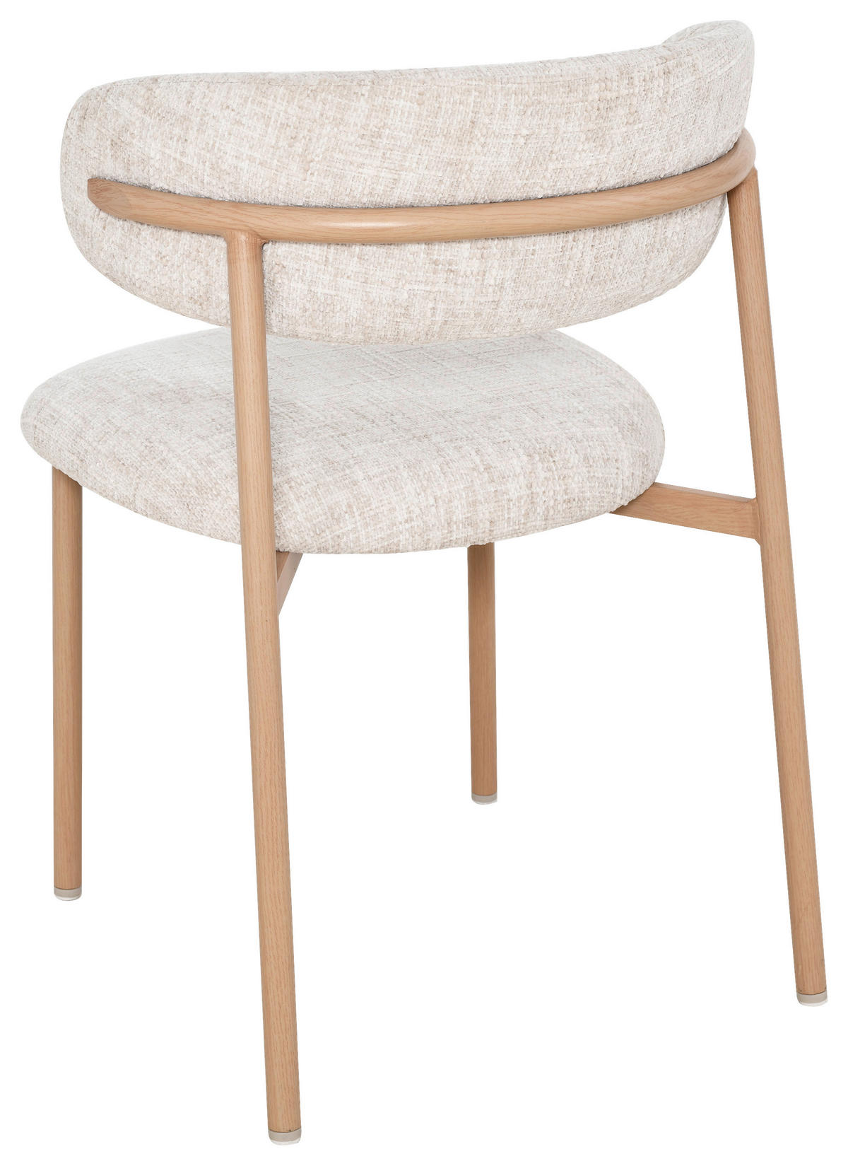 STUHL  in Eisen Leinenoptik Holz, Metall, Textil  - Eichefarben/Beige, Basics, Holz/Textil (55/80/57cm) - Livetastic