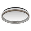 LED-DECKENLEUCHTE DELLA 39,7/6 cm   - Klar/Dunkelgrau, KONVENTIONELL, Kunststoff/Metall (39,7/6cm) - Globo