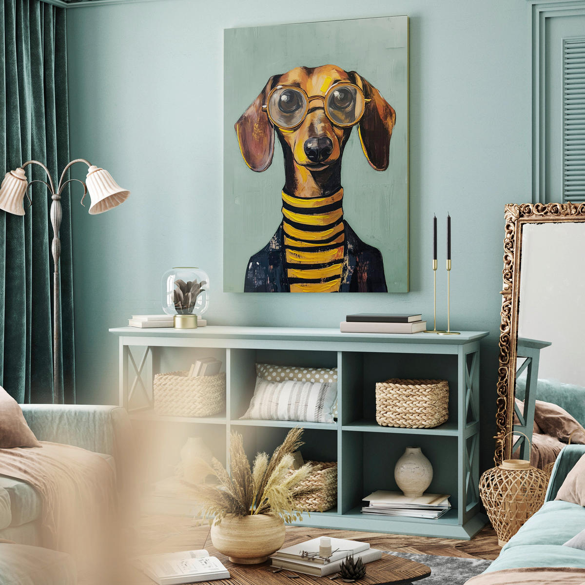 LEINWANDBILD Tiere 70/100 cm  - Multicolor, Basics, Holz/Textil (70/100cm)