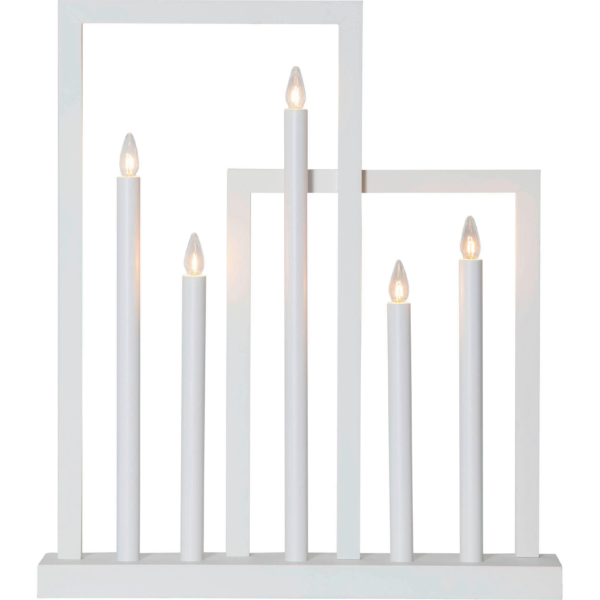 LED-KERZE  - Weiß, Basics, Holz/Kunststoff (45/8/51cm) - Eglo