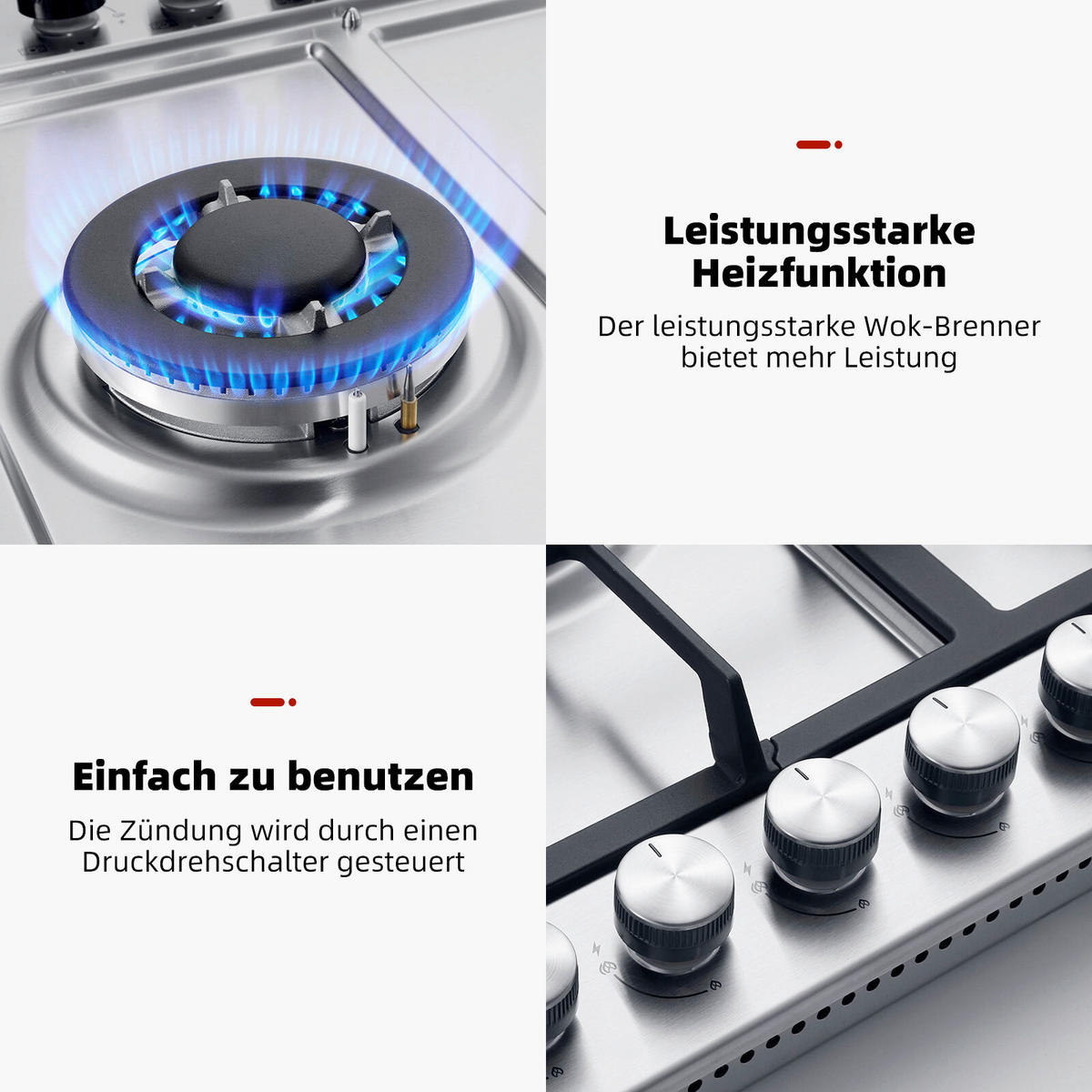 GASKOCHFELD - Edelstahlfarben, Trend, Metall (75/57/17cm)