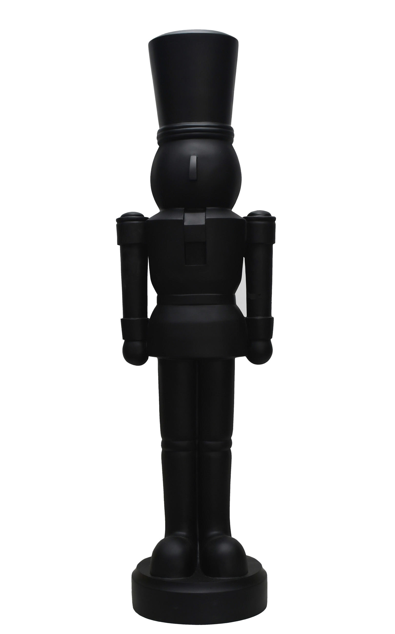 NUSSKNACKERFIGUR  - Schwarz, LIFESTYLE, Kunststoff (35,5/121/30cm) - X-Mas
