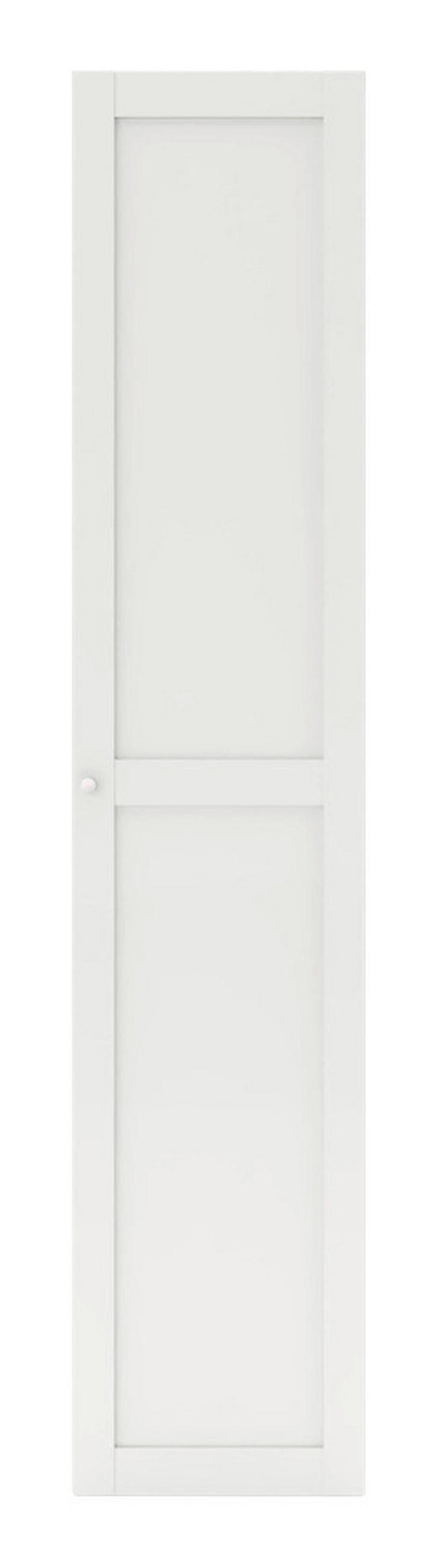 VRATA bijela   45/203/1,8 cm    - bijela/boje aluminija, Konvencionalno, drvni materijal/plastika (45/203/1,8cm) - Hom`in