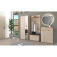 GARDEROBE 6-teilig  in 264/202/38 cm  - Kaschmir/Eichefarben, Design, Holzwerkstoff/Textil (264/202/38cm) - Xora