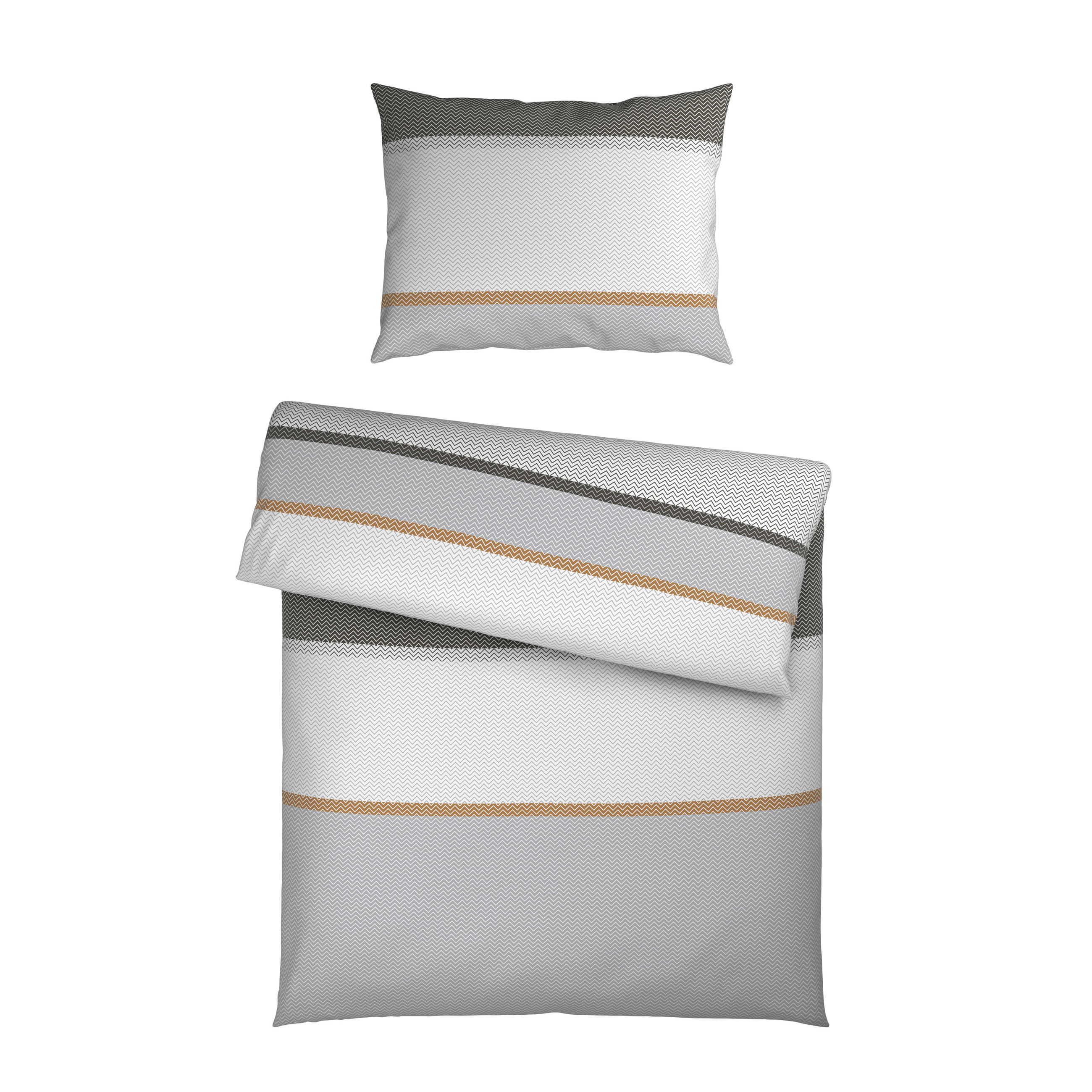 BETTWÄSCHE TANJA Satin 140/200 cm  - Grau, KONVENTIONELL, Textil (140/200cm) - Novel