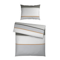 BETTWÄSCHE TANJA Satin 140/200 cm  - Grau, KONVENTIONELL, Textil (140/200cm) - Novel