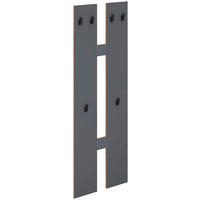 WANDGARDEROBE - Honigeiche/Anthrazit, Design, Holzwerkstoff (57/140/20cm) - MID.YOU