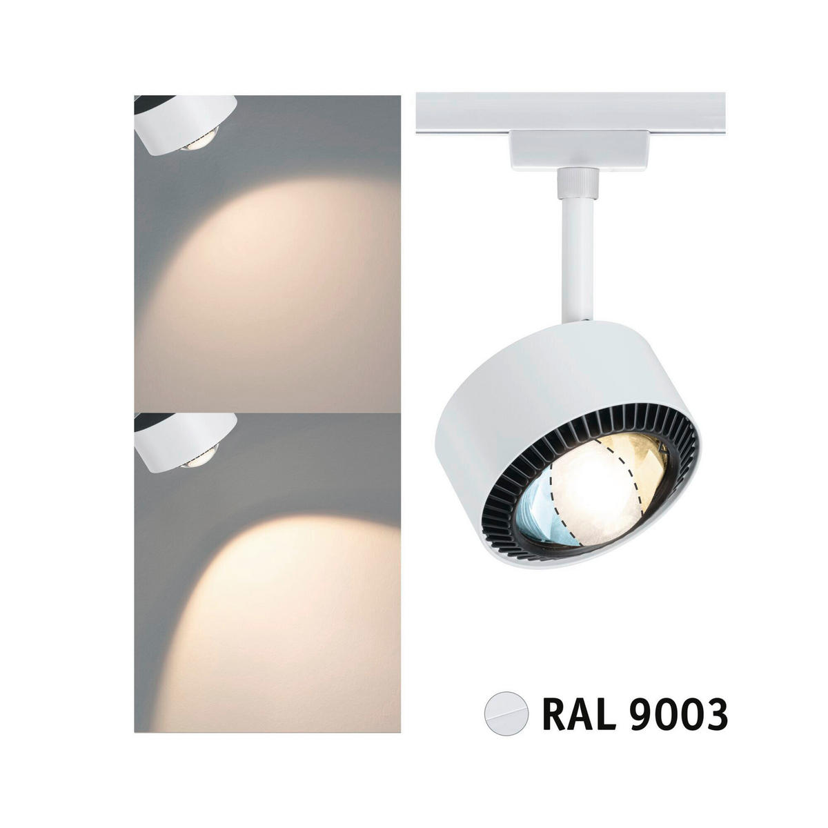 SCHIENENSYSTEM-STRAHLER URail Spot Aldan 17/2/9,8 cm   - Basics (17/2/9,8cm) - Paulmann