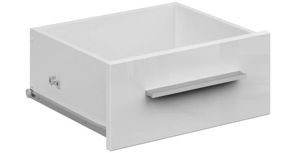 SCHUBKASTENEINSATZ 36,4/16,9/36,6 cm - Weiß Hochglanz/Weiß, KONVENTIONELL, Holzwerkstoff (36,4/16,9/36,6cm) - Voleo