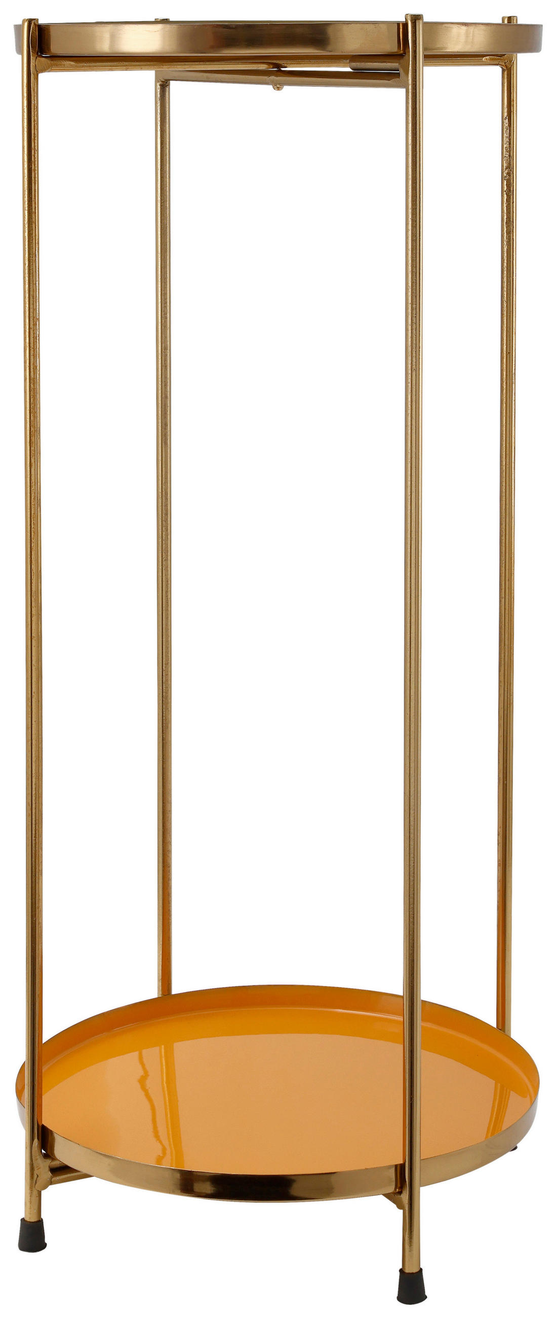 BEISTELLTISCH in Metall 25/25/60 cm  - Goldfarben, Design, Metall (25/25/60cm) - Kayoom