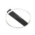LED-DECKENLEUCHTE 40/6 cm   - Schwarz/Alufarben, Basics, Kunststoff/Metall (40/6cm) - Novel