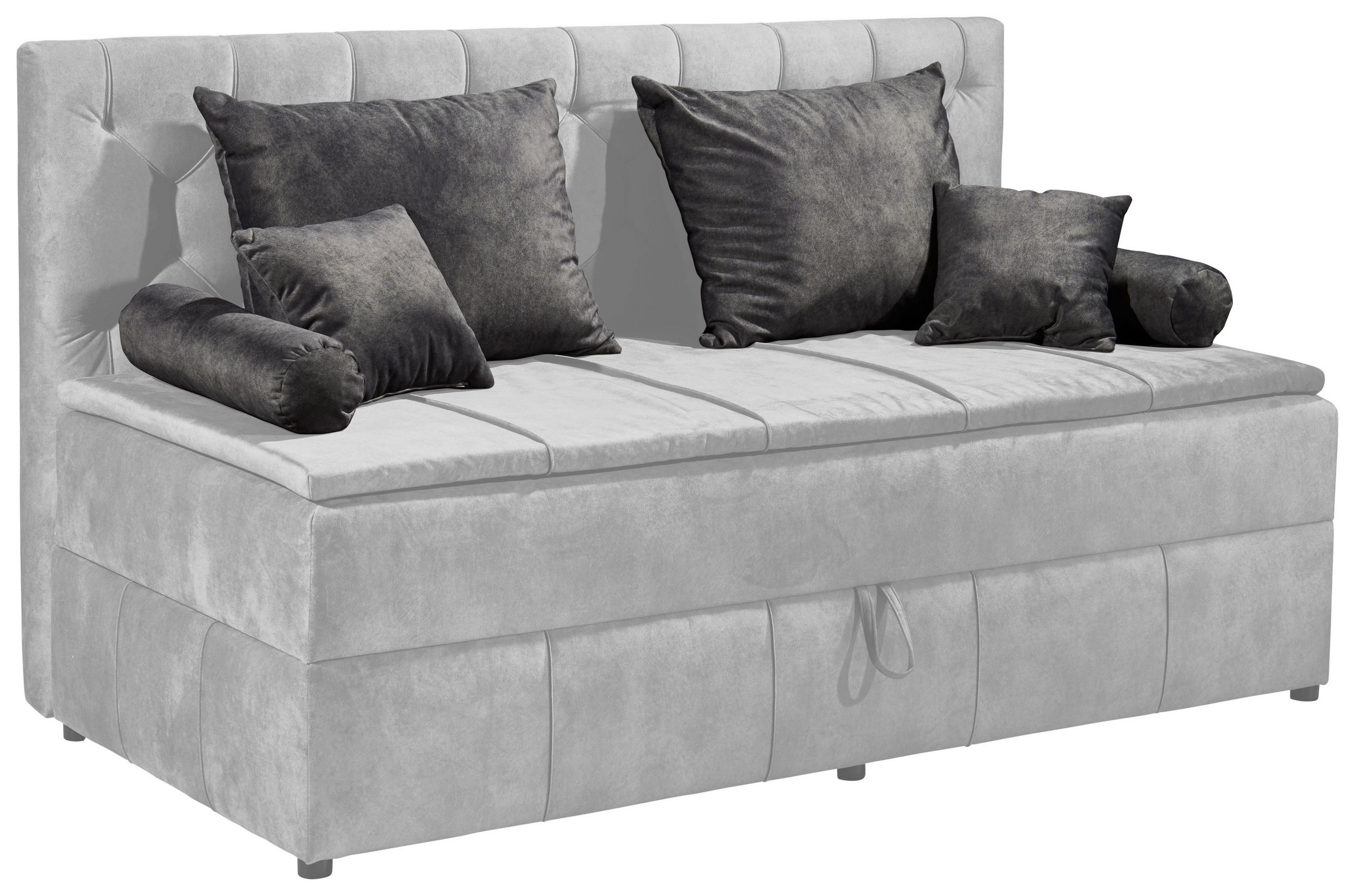 Kissenset Marco 2 6-tlg. Stoffbezug Anthrazit