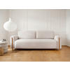 SCHLAFSOFA ARCADOVA in Beige  - Eichefarben/Beige, Design, Holz/Textil (244/97/97cm) - MID.YOU