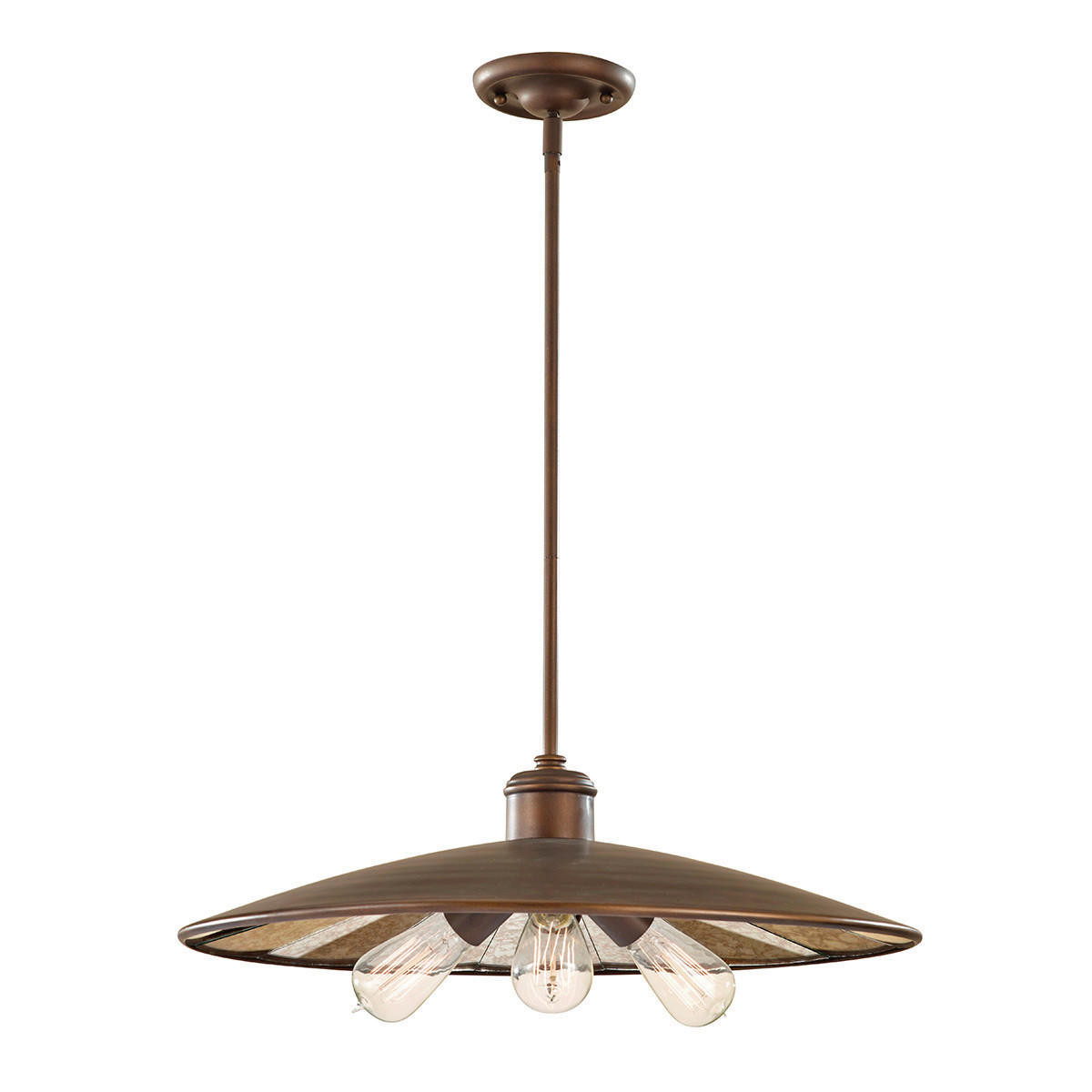 HÄNGELEUCHTE Elstead Urbanrwl 54.6/20.1 cm   - Bronzefarben, KONVENTIONELL, Glas/Metall (54.6/20.1cm) - Elstead Lighting