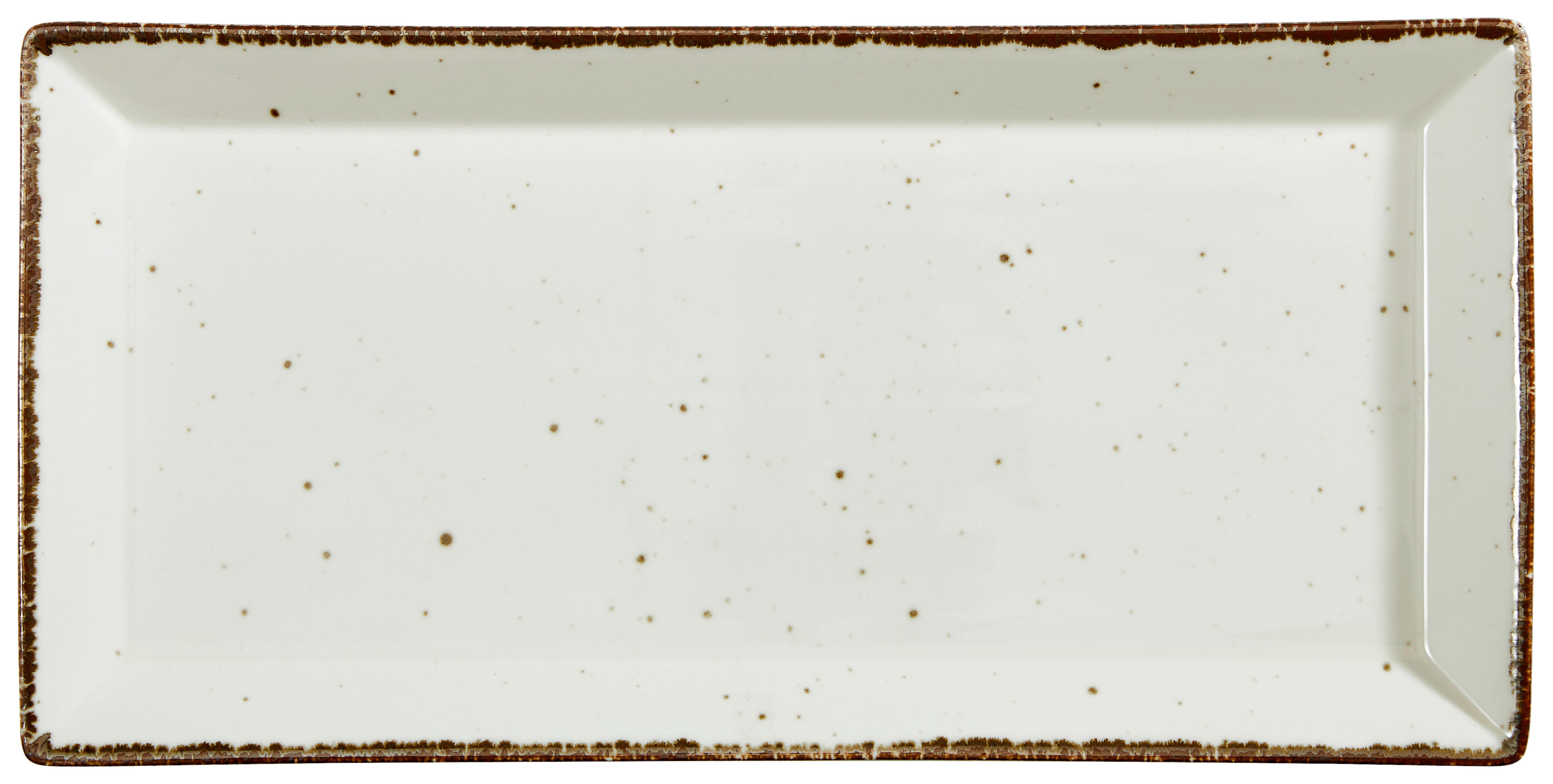 SERVIERPLATTE - Weiß, LIFESTYLE, Keramik (20/41cm) - Landscape