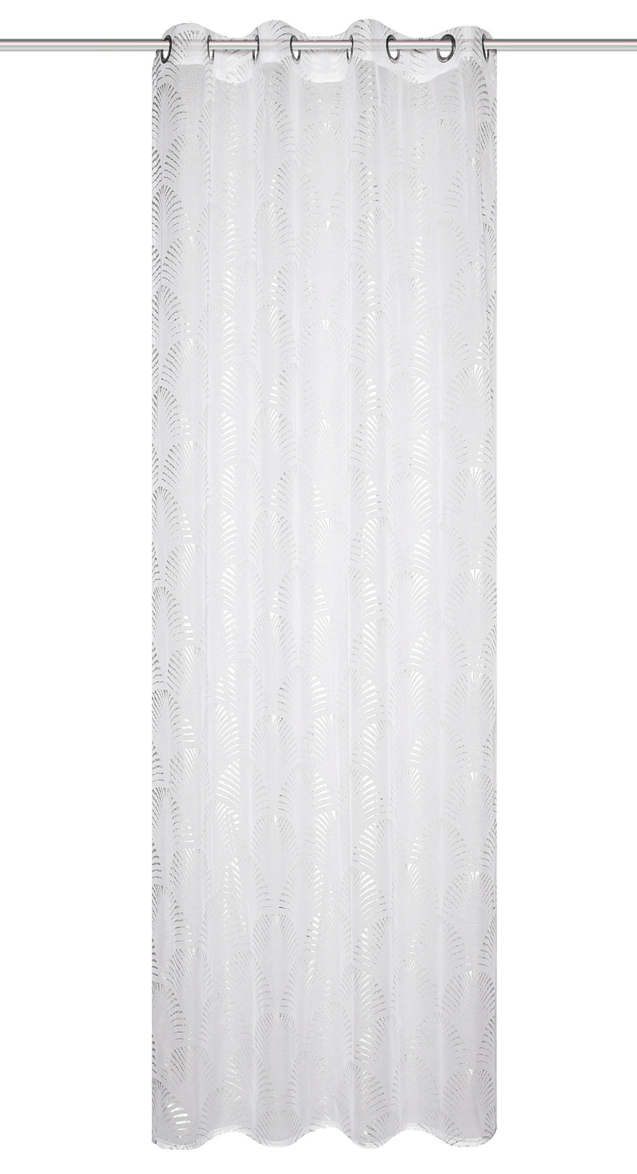 XXXLutz Ösenschal Sunrise Silber 140x245 cm