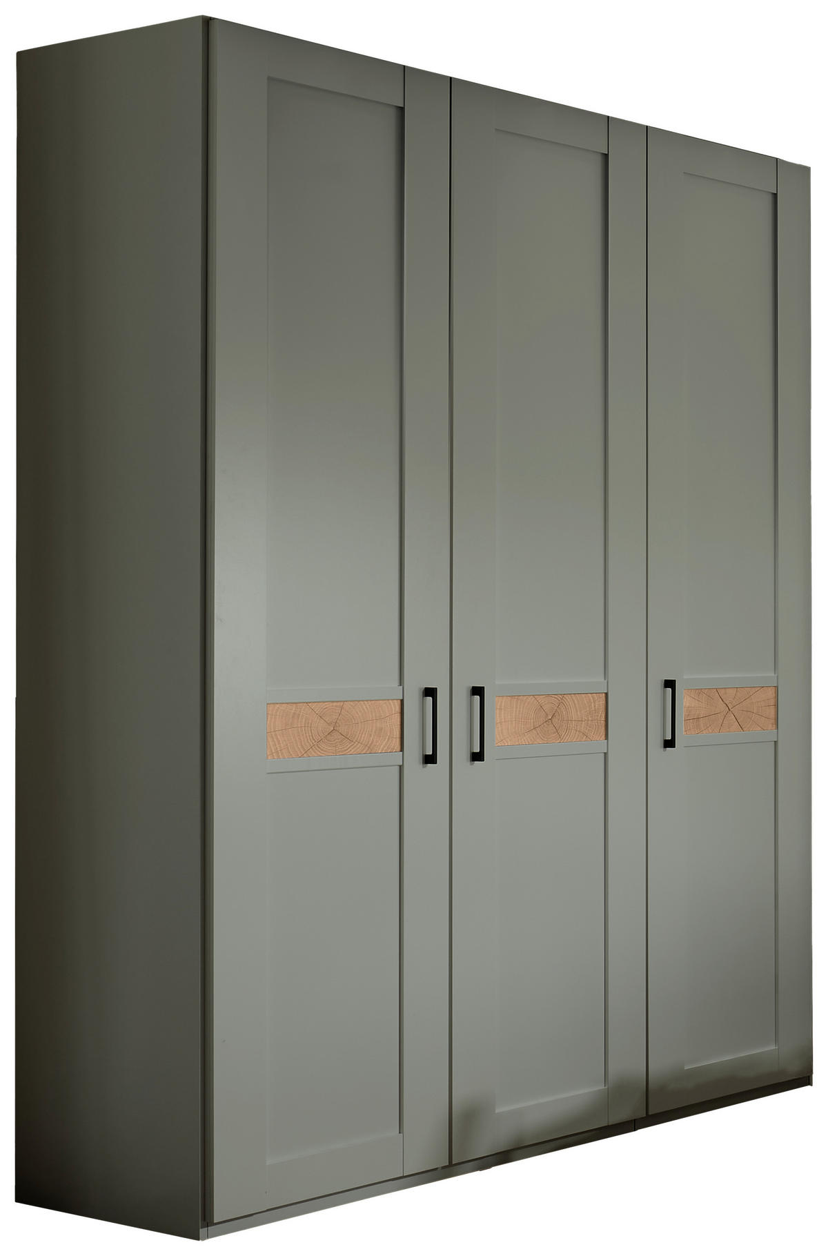 DREHTÜRENSCHRANK 150/216/58 cm,  in Salbeigrün, Eiche Bianco, 3-türig  - Eiche Bianco/Salbeigrün, LIFESTYLE, Holzwerkstoff/Metall (150/216/58cm) - Landscape