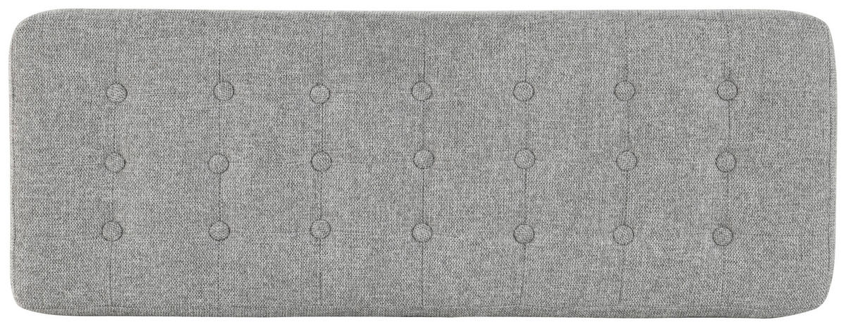 GARDEROBENBANK - Eichefarben/Grau, Design, Holz/Textil (100/48/36cm) - MID.YOU