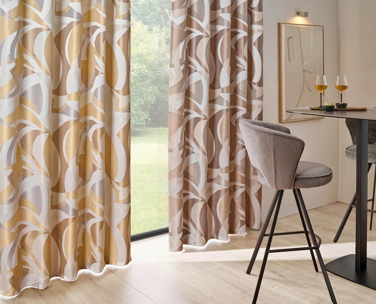 FERTIGVORHANG blickdicht  - Taupe/Braun, Trend, Textil (140/245cm) - Esposa
