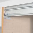 SCHWEBETÜRENSCHRANK 316/235/68 cm 4-türig Weiß, Eiche Artisan  - Chromfarben/Weiß, Design, Glas/Holzwerkstoff (316/235/68cm) - Novel