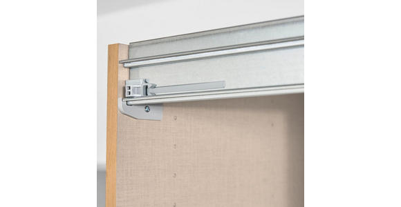 SCHWEBETÜRENSCHRANK 316/235/68 cm 4-türig Weiß, Hellgrau - Chromfarben/Hellgrau, Design, Glas/Holzwerkstoff (316/235/68cm) - Novel