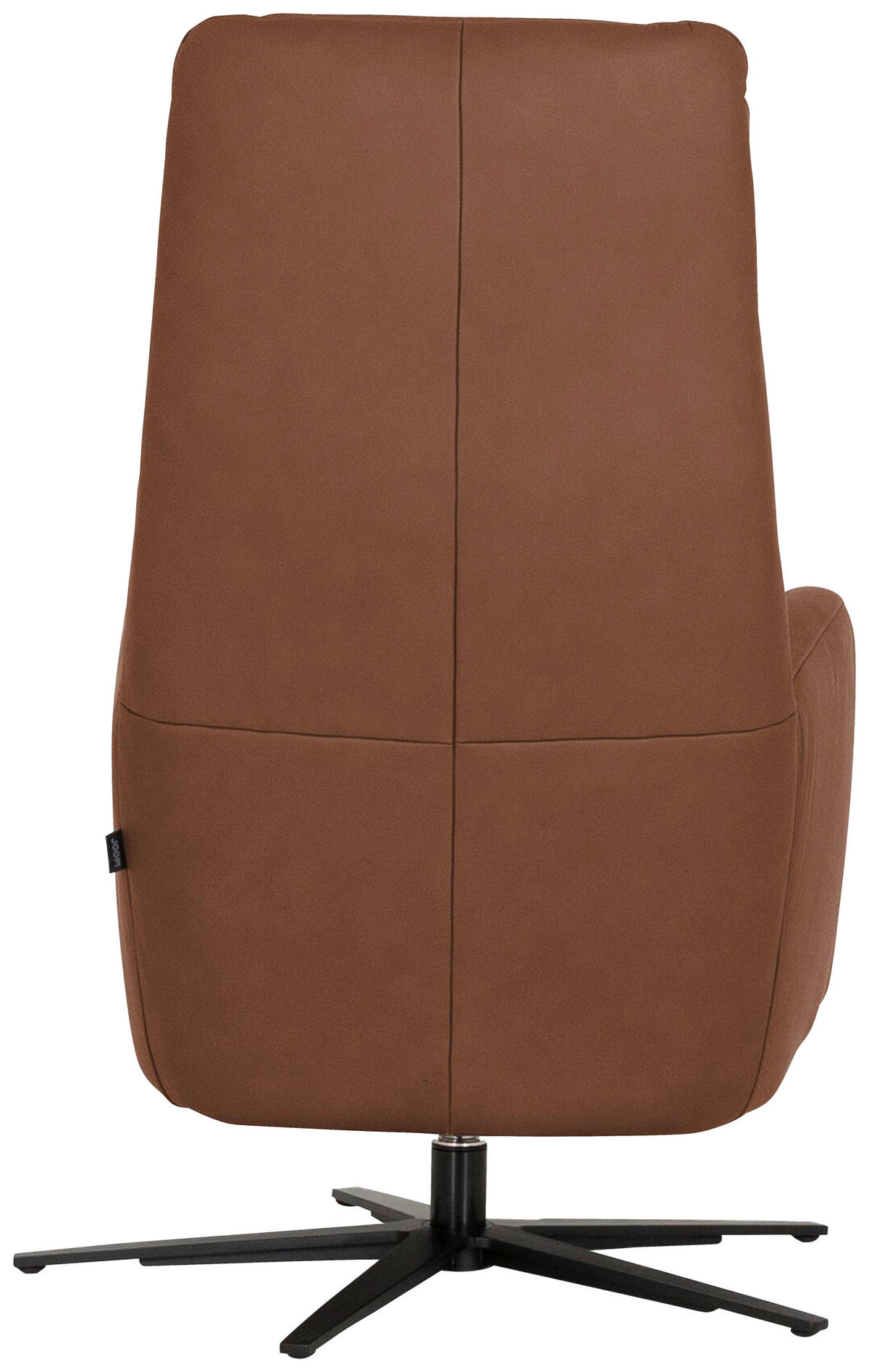 RELAXSESSEL Leder Braun  - Schwarz/Braun, Modern, Leder/Metall (66/110/83cm) - Joop!