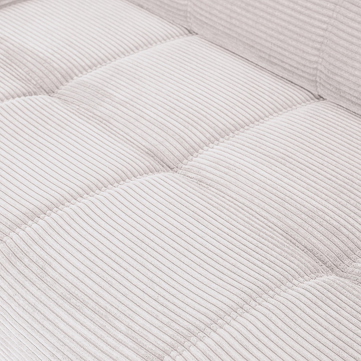 ECKSOFA in Cord Naturfarben  - Schwarz/Naturfarben, Konventionell, Textil/Metall (295/165cm) - Carryhome