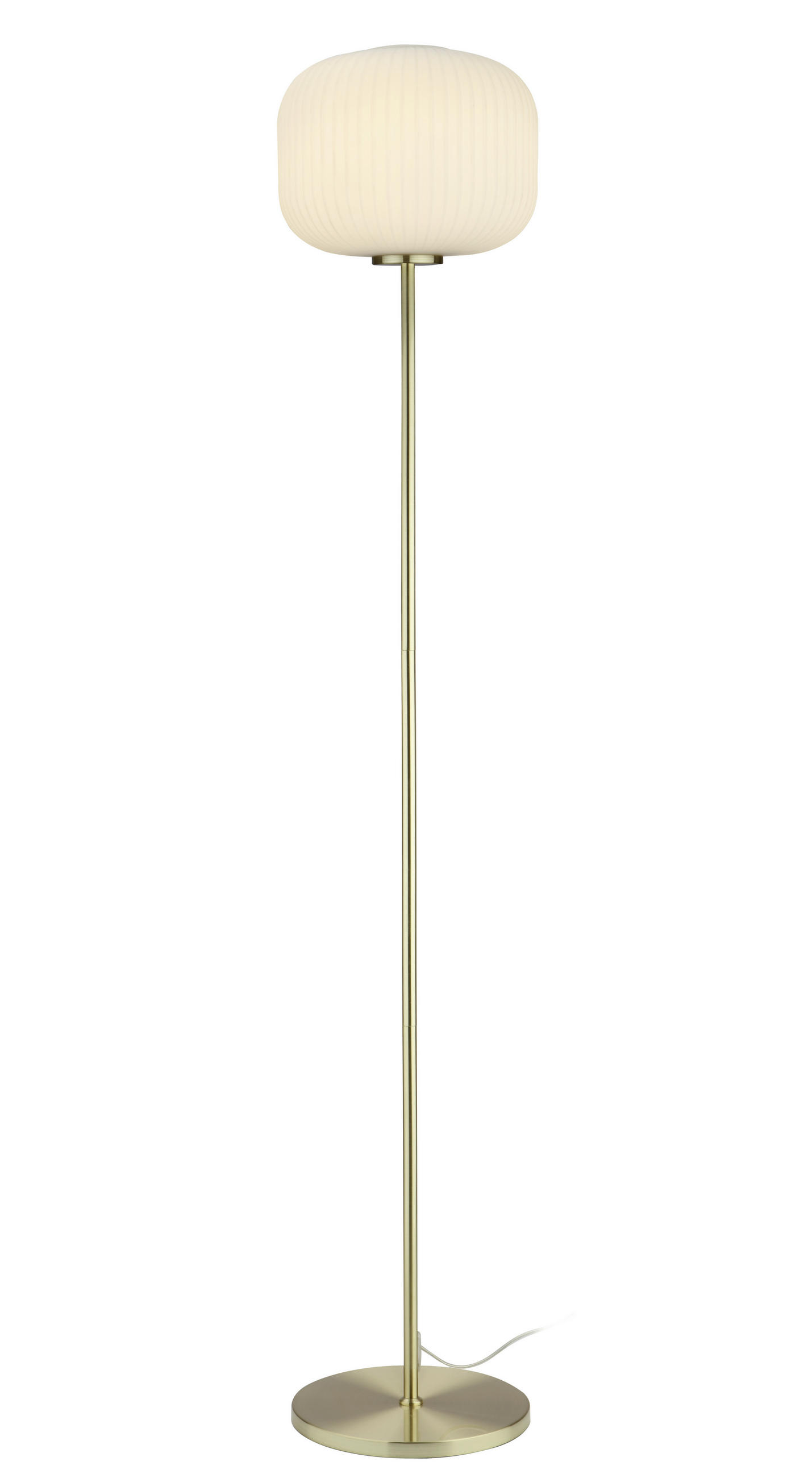 STOJACIA LAMPA, 25/140 cm - farby mosadze, Design, kov/sklo (25/140cm) - Dieter Knoll